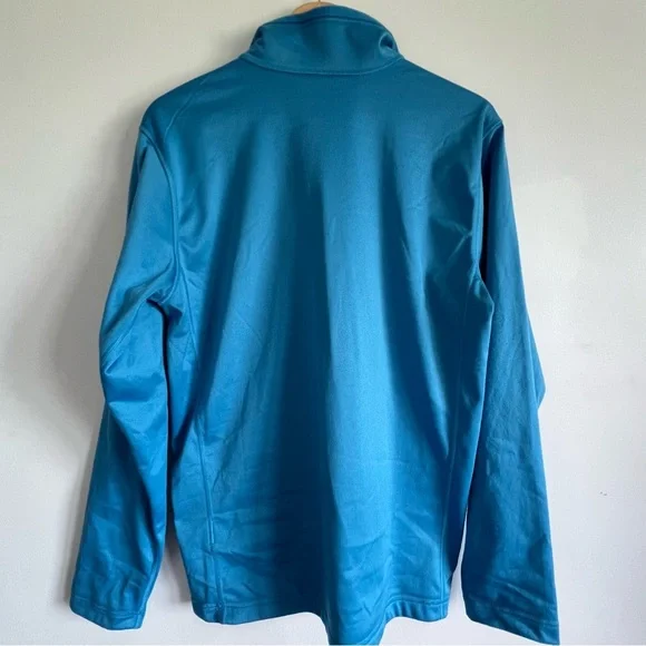 The North Face Blue Performance 1/4 Zip Jacket Lightweight Athletic Wear - Picture 2 of 3